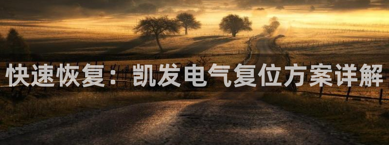 门徒娱乐是真的吗：快速恢复：凯发电气复位方案详解